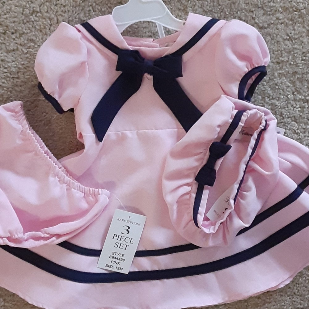 Rare Editions pink sailor dress